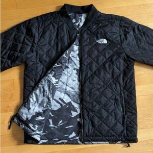 The North Face reversible quilted bomber jacket